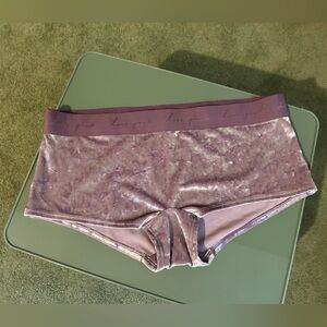 Pink victoria’s Secret velvet boy short panties